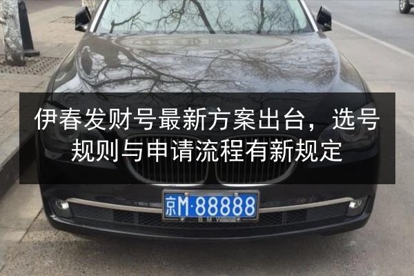 伊春发财号最新方案出台，选号规则与申请流程有新规定