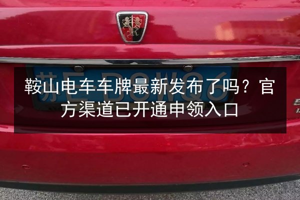 鞍山电车车牌最新发布了吗?官方渠道已开通申领入口 第3张 鞍山电车车牌最新发布了吗?官方渠道已开通申领入口 第3张