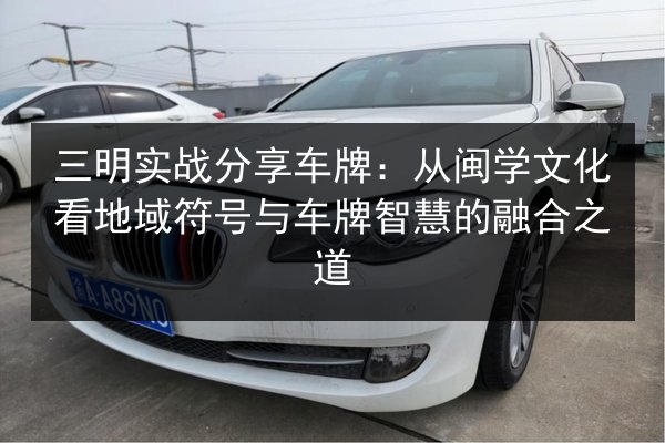 三明实战分享车牌：从闽学文化看地域符号与车牌智慧的融合之道 第3张