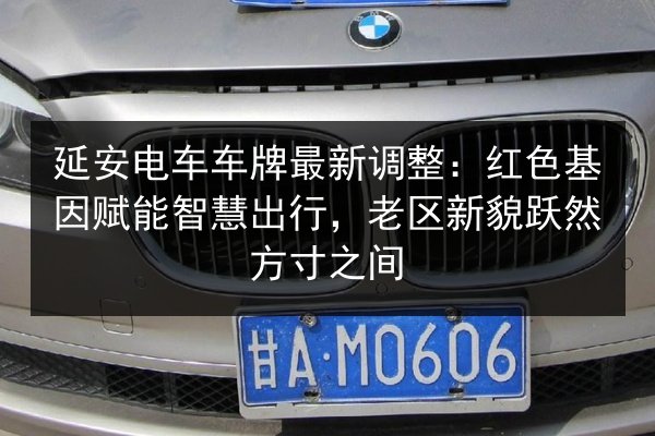延安电车车牌最新调整：红色基因赋能智慧出行，老区新貌跃然方寸之间 第3张