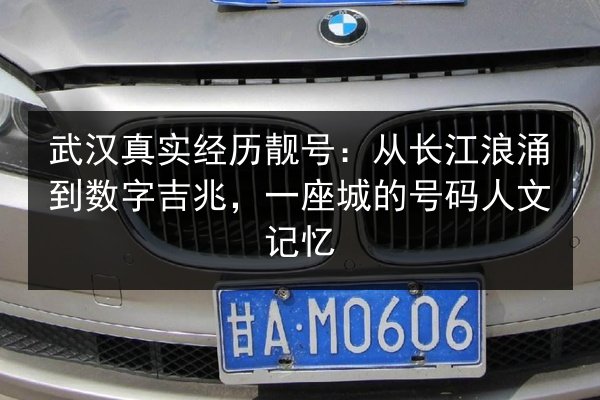 武汉真实经历靓号：从长江浪涌到数字吉兆，一座城的号码人文记忆 第3张
