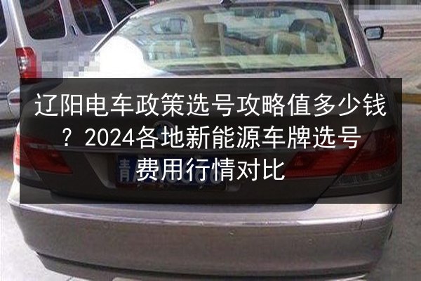 辽阳电车政策选号攻略值多少钱？2024各地新能源车牌选号费用行情对比