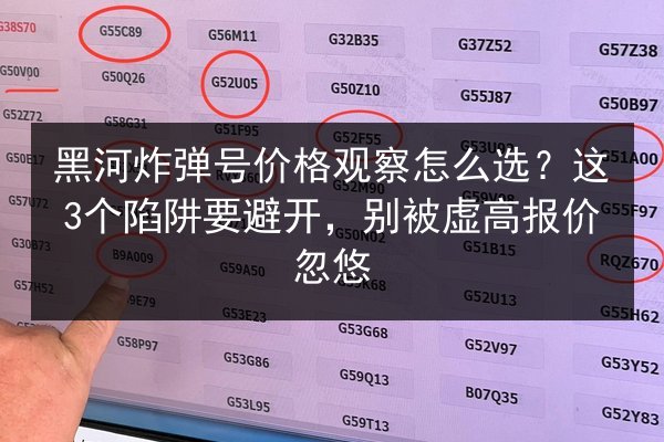 黑河炸弹号价格观察怎么选?这3个陷阱要避开,别被虚高报价忽悠 第2张 黑河炸弹号价格观察怎么选?这3个陷阱要避开,别被虚高报价忽悠 第2张