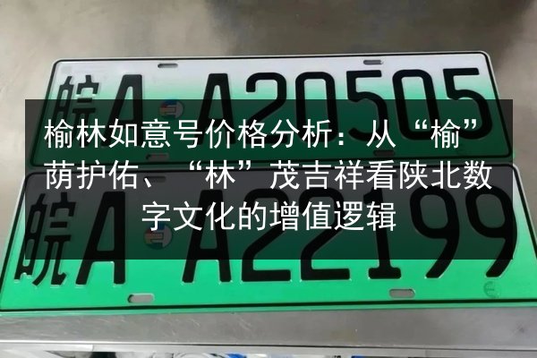 榆林如意号价格分析：从“榆”荫护佑、“林”茂吉祥看陕北数字文化的增值逻辑