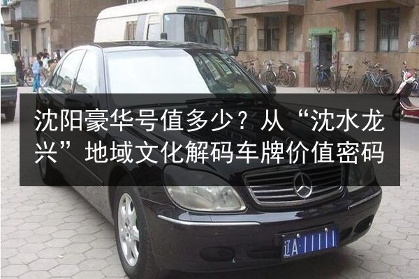沈阳豪华号值多少?从“沈水龙兴”地域文化解码车牌价值密码 第2张 沈阳豪华号值多少?从“沈水龙兴”地域文化解码车牌价值密码 第2张