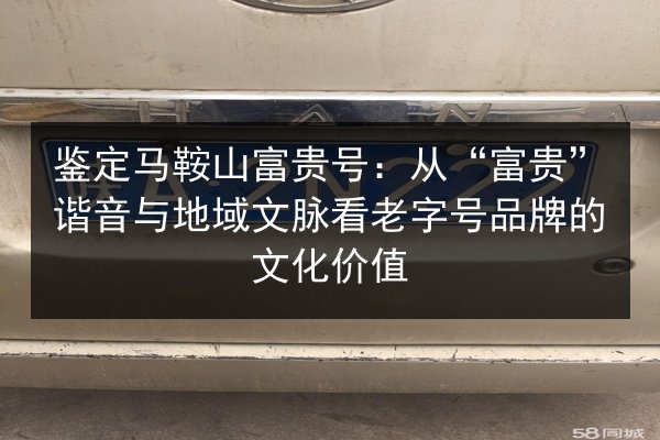 鉴定马鞍山富贵号:从“富贵”谐音与地域文脉看老字号品牌的文化价值 第3张 鉴定马鞍山富贵号:从“富贵”谐音与地域文脉看老字号品牌的文化价值 第3张