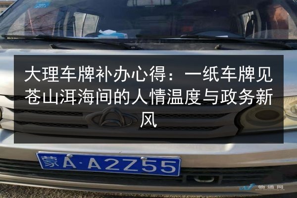 大理车牌补办心得:一纸车牌见苍山洱海间的人情温度与政务新风 第3张 大理车牌补办心得:一纸车牌见苍山洱海间的人情温度与政务新风 第3张