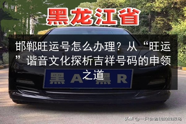 邯郸旺运号怎么办理？从“旺运”谐音文化探析吉祥号码的申领之道