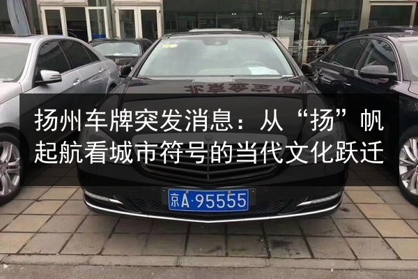 扬州车牌突发消息:从“扬”帆起航看城市符号的当代文化跃迁 第2张 扬州车牌突发消息:从“扬”帆起航看城市符号的当代文化跃迁 第2张