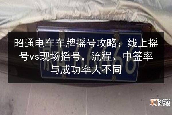 昭通电车车牌摇号攻略：线上摇号vs现场摇号，流程、中签率与成功率大不同 第2张