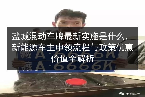 盐城混动车牌最新实施是什么,新能源车主申领流程与政策优惠价值全解析 第3张 盐城混动车牌最新实施是什么,新能源车主申领流程与政策优惠价值全解析 第3张