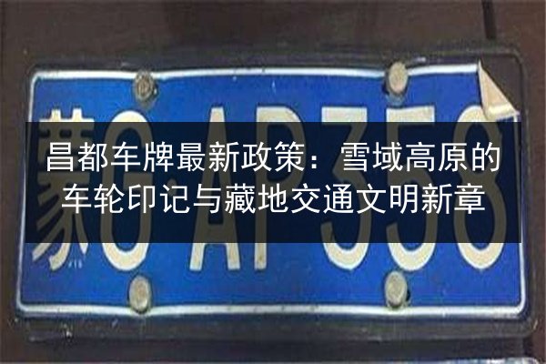 昌都车牌最新政策：雪域高原的车轮印记与藏地交通文明新章