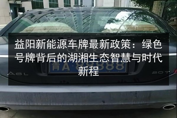 益阳新能源车牌最新政策:绿色号牌背后的湖湘生态智慧与时代新程 第2张 益阳新能源车牌最新政策:绿色号牌背后的湖湘生态智慧与时代新程 第2张