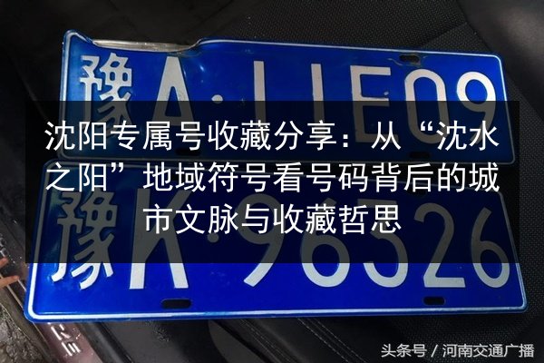 沈阳专属号收藏分享:从“沈水之阳”地域符号看号码背后的城市文脉与收藏哲思 第2张 沈阳专属号收藏分享:从“沈水之阳”地域符号看号码背后的城市文脉与收藏哲思 第2张