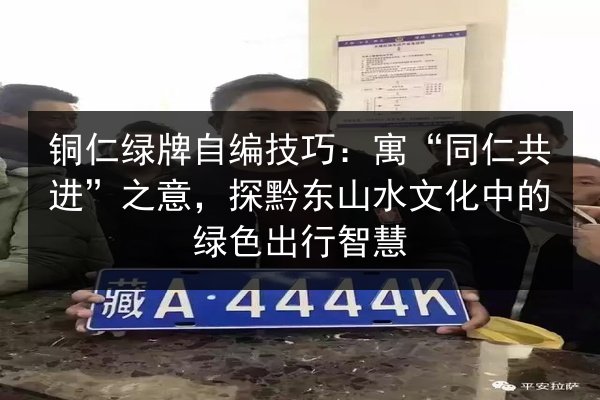 铜仁绿牌自编技巧：寓“同仁共进”之意，探黔东山水文化中的绿色出行智慧 第2张
