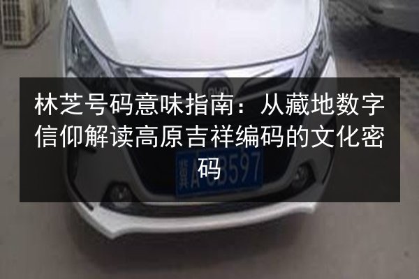 林芝号码意味指南：从藏地数字信仰解读高原吉祥编码的文化密码