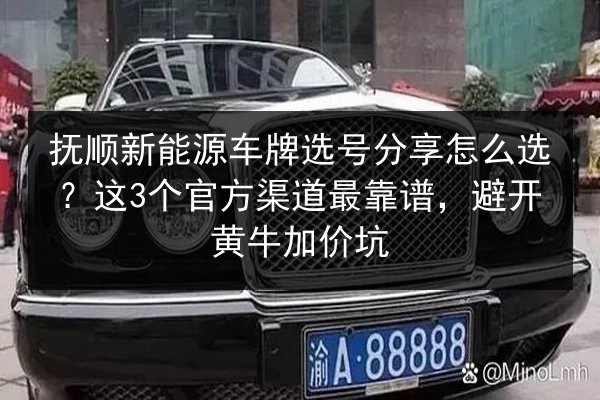 抚顺新能源车牌选号分享怎么选？这3个官方渠道最靠谱，避开黄牛加价坑