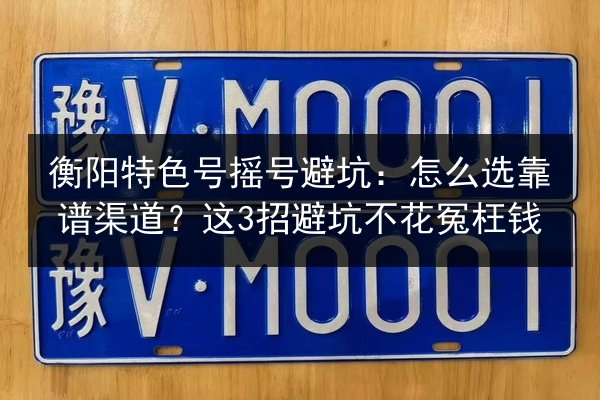 衡阳特色号摇号避坑:怎么选靠谱渠道?这3招避坑不花冤枉钱 第2张 衡阳特色号摇号避坑:怎么选靠谱渠道?这3招避坑不花冤枉钱 第2张