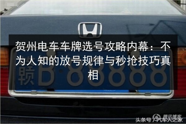 贺州电车车牌选号攻略内幕：不为人知的放号规律与秒抢技巧真相 第2张