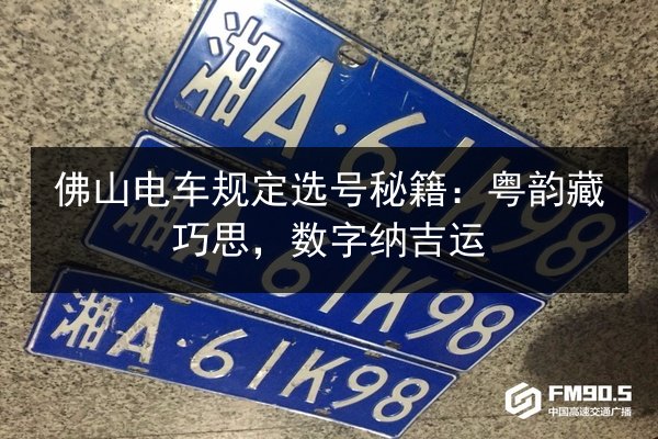 佛山电车规定选号秘籍：粤韵藏巧思，数字纳吉运 第2张