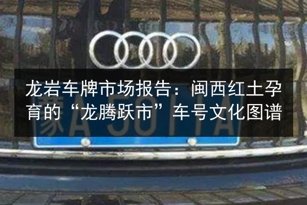 龙岩车牌市场报告：闽西红土孕育的“龙腾跃市”车号文化图谱