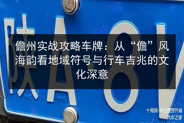 儋州实战攻略车牌:从“儋”风海韵看地域符号与行车吉兆的文化深意 第2张 儋州实战攻略车牌:从“儋”风海韵看地域符号与行车吉兆的文化深意 第2张