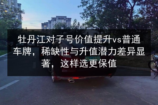 牡丹江对子号价值提升vs普通车牌，稀缺性与升值潜力差异显著，这样选更保值