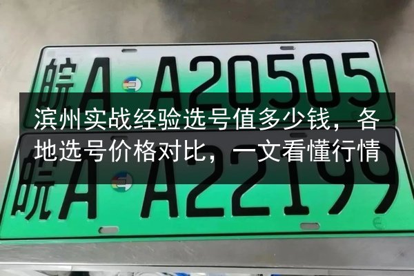 滨州实战经验选号值多少钱，各地选号价格对比，一文看懂行情 第2张