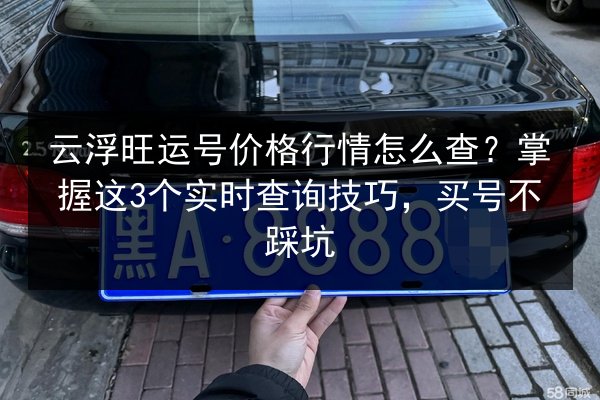 云浮旺运号价格行情怎么查？掌握这3个实时查询技巧，买号不踩坑