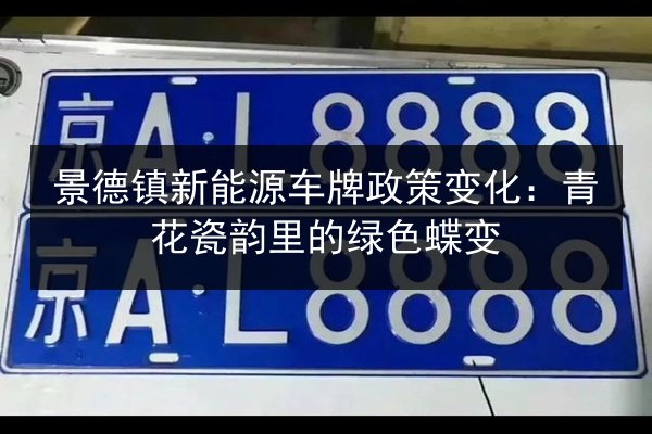 景德镇新能源车牌政策变化：青花瓷韵里的绿色蝶变