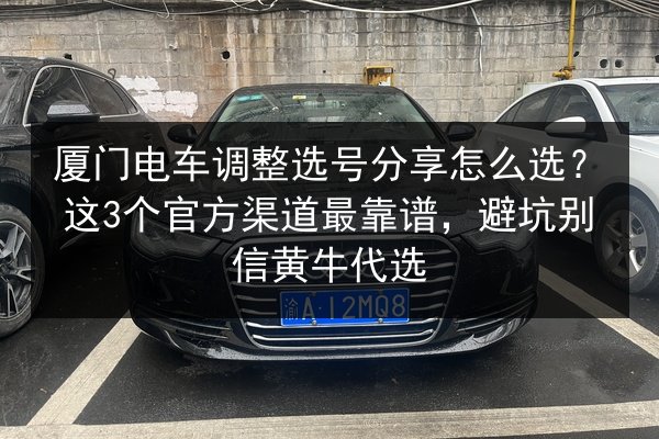 厦门电车调整选号分享怎么选？这3个官方渠道最靠谱，避坑别信黄牛代选 第3张