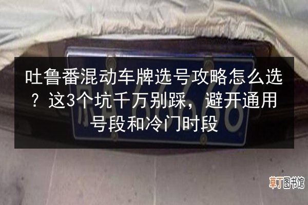 吐鲁番混动车牌选号攻略怎么选？这3个坑千万别踩，避开通用号段和冷门时段