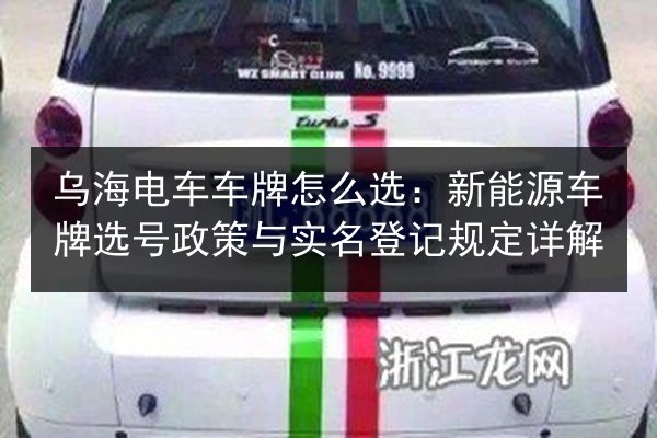 乌海电车车牌怎么选:新能源车牌选号政策与实名登记规定详解 第2张 乌海电车车牌怎么选:新能源车牌选号政策与实名登记规定详解 第2张