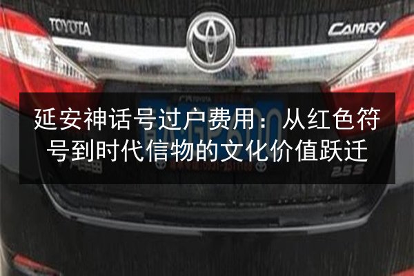 延安神话号过户费用:从红色符号到时代信物的文化价值跃迁 第3张 延安神话号过户费用:从红色符号到时代信物的文化价值跃迁 第3张