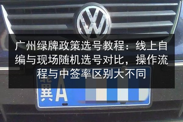 广州绿牌政策选号教程：线上自编与现场随机选号对比，操作流程与中签率区别大不同 第3张