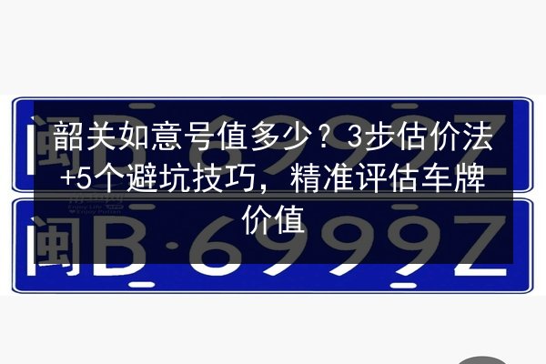 韶关如意号值多少？3步估价法+5个避坑技巧，精准评估车牌价值