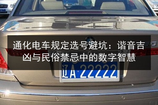 通化电车规定选号避坑:谐音吉凶与民俗禁忌中的数字智慧 第3张 通化电车规定选号避坑:谐音吉凶与民俗禁忌中的数字智慧 第3张