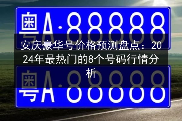 安庆豪华号价格预测盘点：2024年最热门的8个号码行情分析 第2张