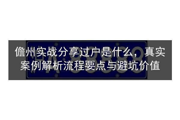 儋州实战分享过户是什么，真实案例解析流程要点与避坑价值 第2张
