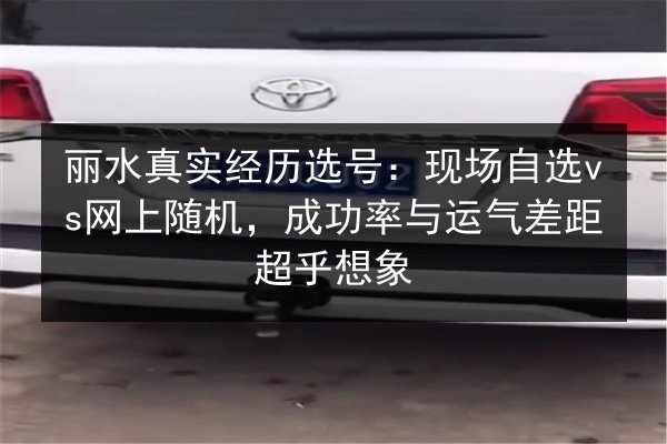 丽水真实经历选号:现场自选vs网上随机,成功率与运气差距超乎想象 第2张 丽水真实经历选号:现场自选vs网上随机,成功率与运气差距超乎想象 第2张
