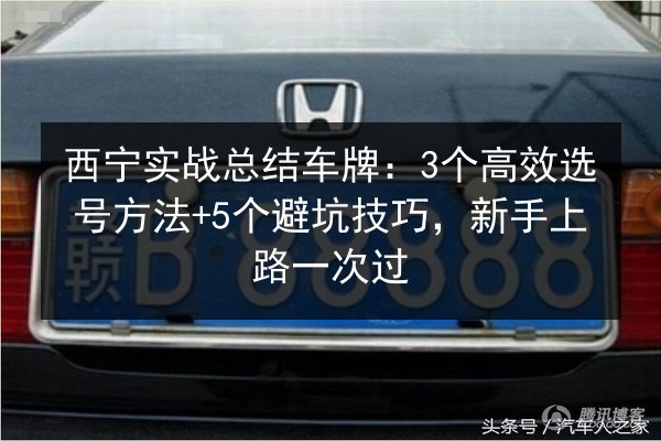 西宁实战总结车牌：3个高效选号方法+5个避坑技巧，新手上路一次过 第3张