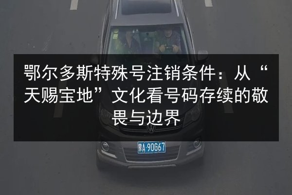 鄂尔多斯特殊号注销条件:从“天赐宝地”文化看号码存续的敬畏与边界 第2张 鄂尔多斯特殊号注销条件:从“天赐宝地”文化看号码存续的敬畏与边界 第2张