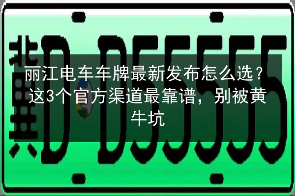 丽江电车车牌最新发布怎么选?这3个官方渠道最靠谱,别被黄牛坑 第2张 丽江电车车牌最新发布怎么选?这3个官方渠道最靠谱,别被黄牛坑 第2张