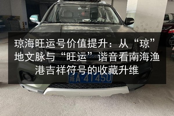 琼海旺运号价值提升：从“琼”地文脉与“旺运”谐音看南海渔港吉祥符号的收藏升维