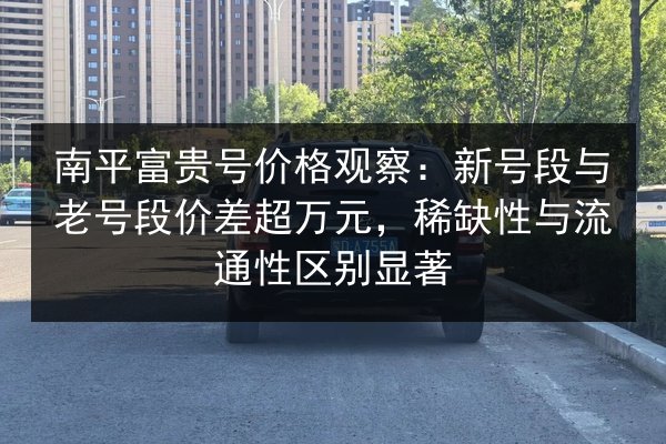 南平富贵号价格观察:新号段与老号段价差超万元,稀缺性与流通性区别显著 第3张 南平富贵号价格观察:新号段与老号段价差超万元,稀缺性与流通性区别显著 第3张