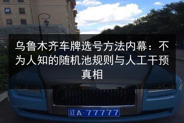 乌鲁木齐车牌选号方法内幕:不为人知的随机池规则与人工干预真相 第2张 乌鲁木齐车牌选号方法内幕:不为人知的随机池规则与人工干预真相 第2张