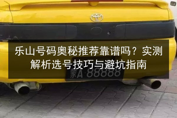 乐山号码奥秘推荐靠谱吗？实测解析选号技巧与避坑指南 第2张