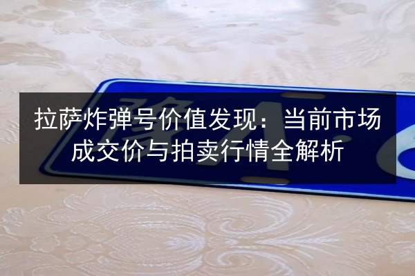 拉萨炸弹号价值发现：当前市场成交价与拍卖行情全解析