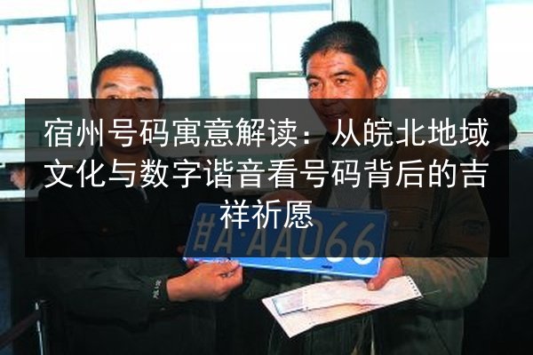 宿州号码寓意解读:从皖北地域文化与数字谐音看号码背后的吉祥祈愿 第4张 宿州号码寓意解读:从皖北地域文化与数字谐音看号码背后的吉祥祈愿 第4张