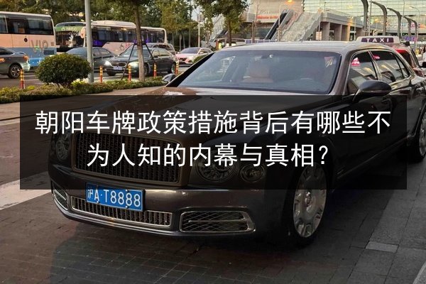 朝阳车牌政策措施背后有哪些不为人知的内幕与真相？